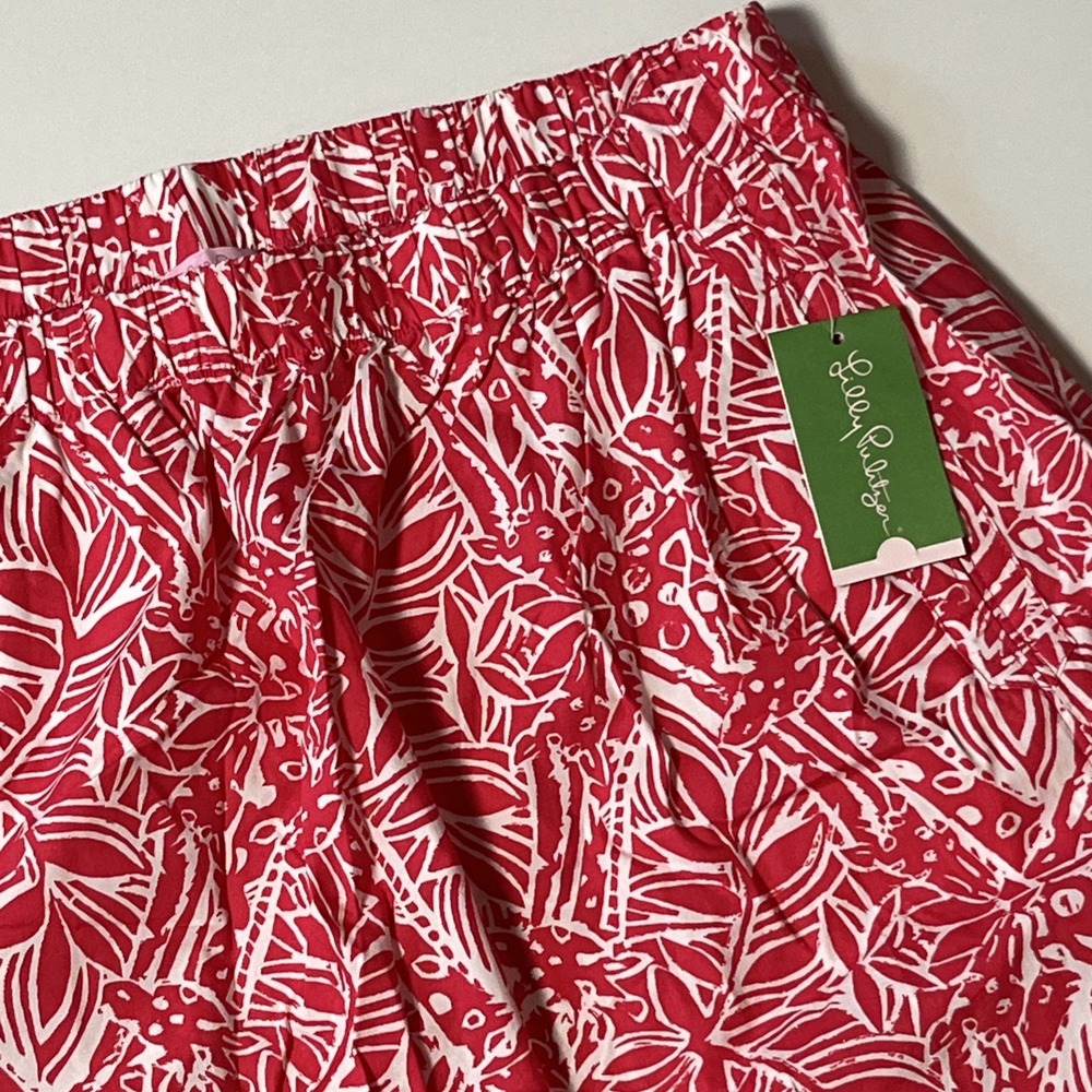 Lilly Pulitzer Cissy Skirt w/Pockets Punch Pink XL Coastal Prep Resortwear NWT